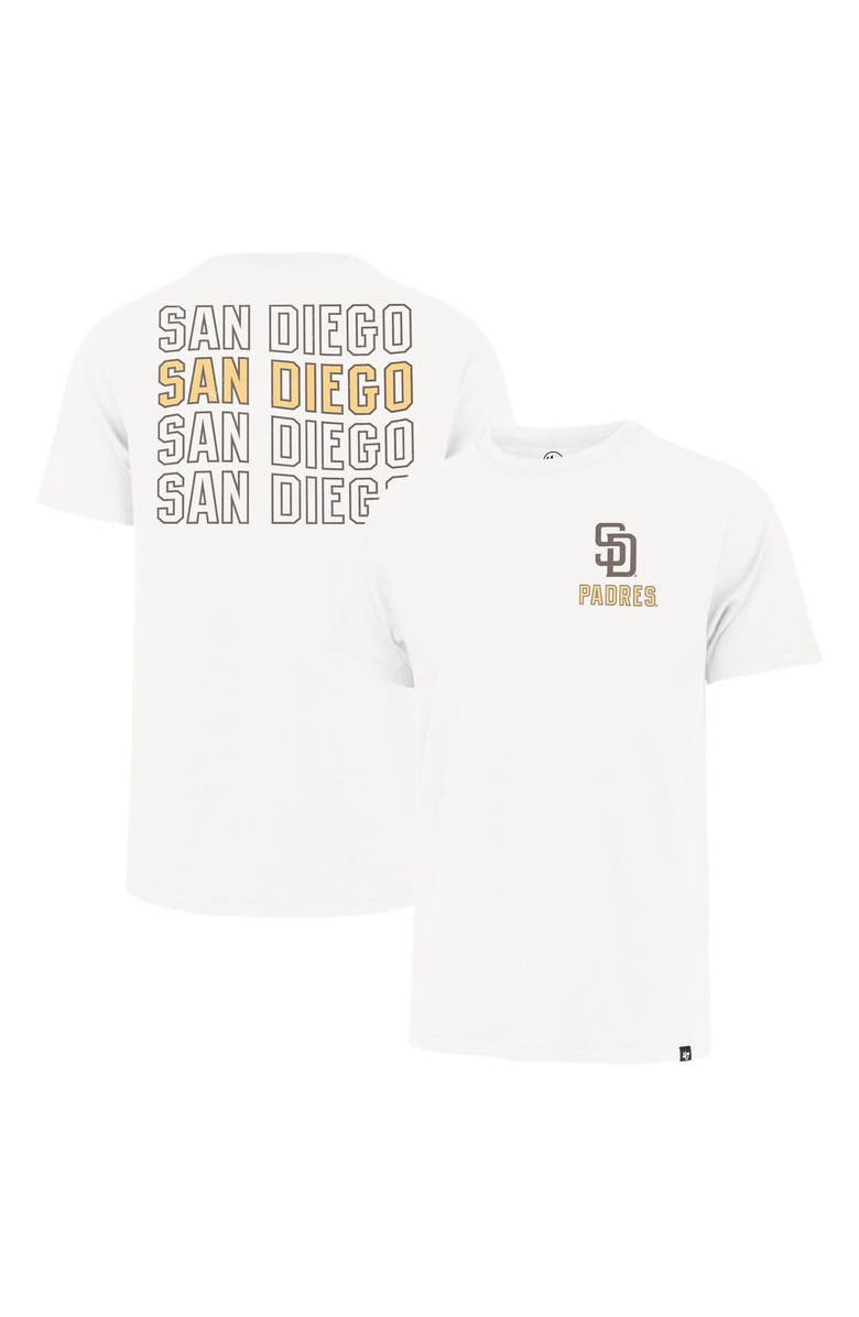 '47 Men's '47 Cream San Diego Padres Hang Back Franklin T-Shirt, Alternate, color, Cream