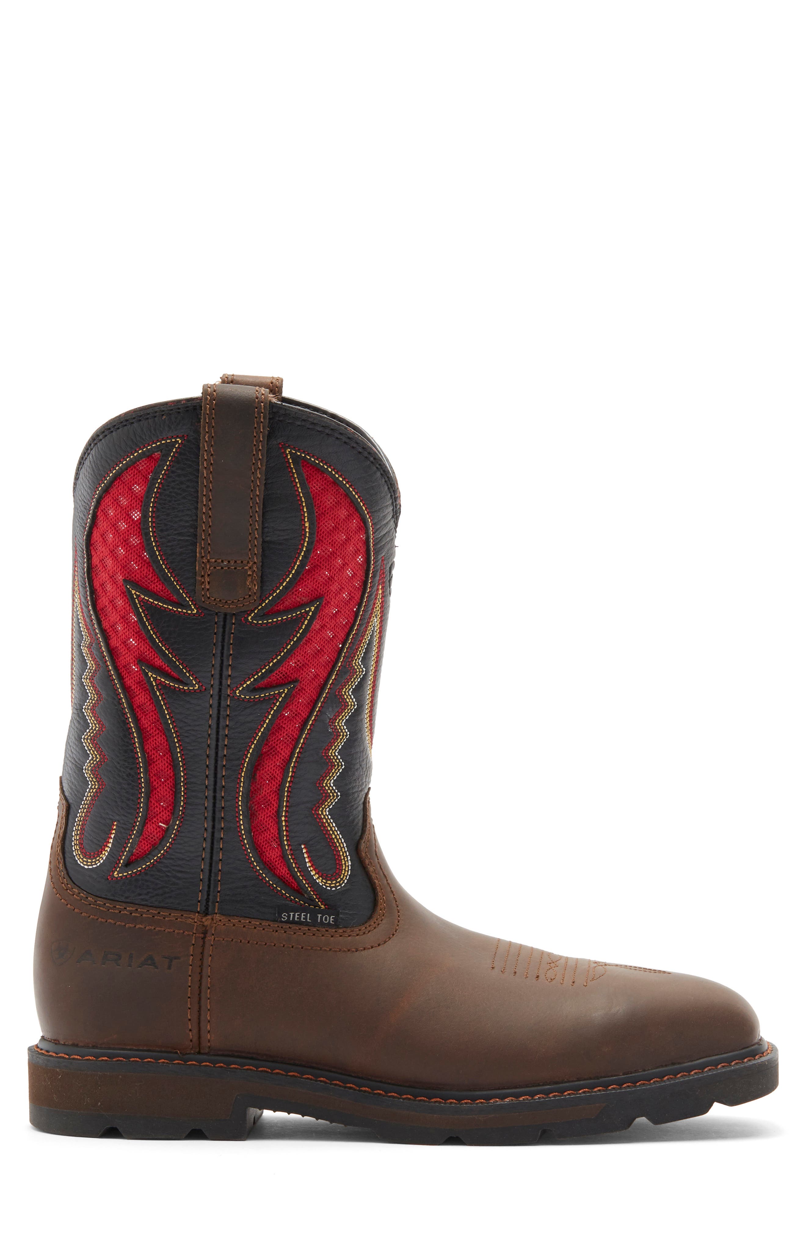 Ariat Groundbreaker Western Work Boot, Alternate, color, Brown/ Brown