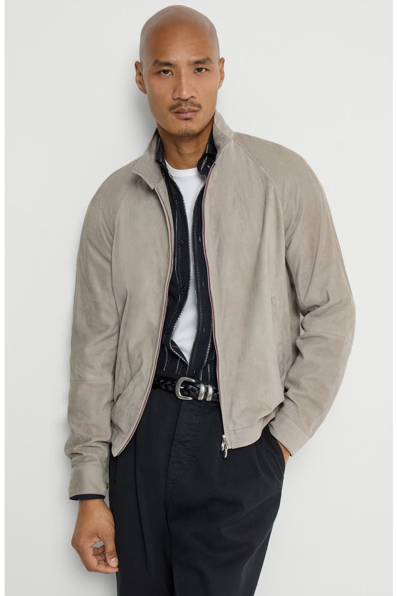 Suede jacket, Alternate, color, Khaki