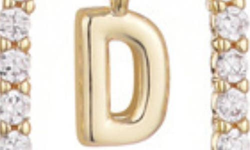 Adornia Floating Letter Initial Cubic Zirconia Pendant Necklace