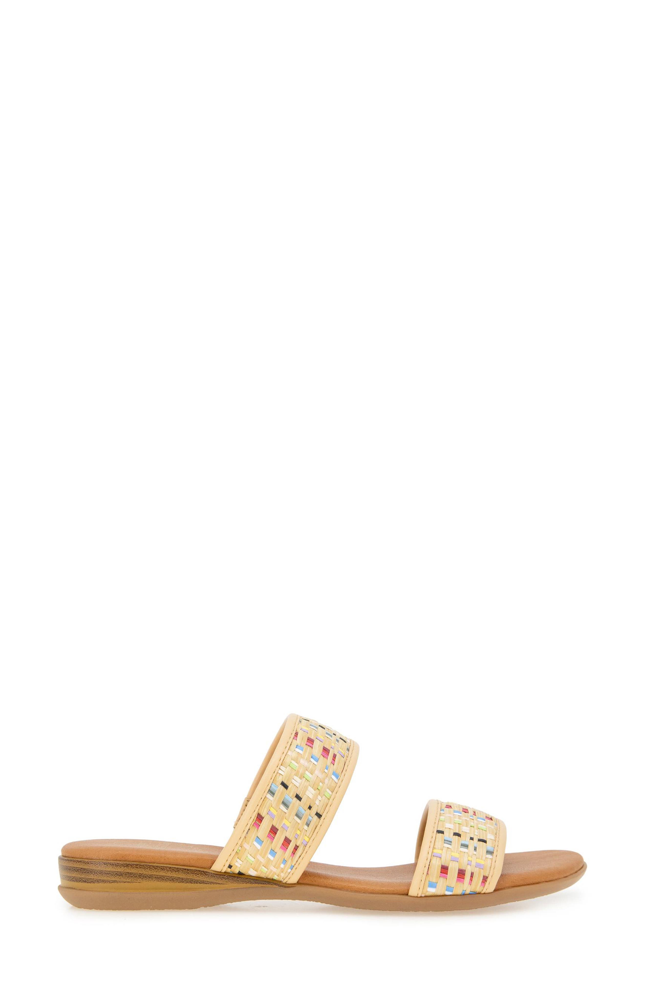 André Assous Nabila Slide Sandal, Alternate, color, Natural Multi