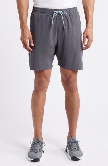 Faherty Shorelite Performance Swim Trunks In Cowry Gray