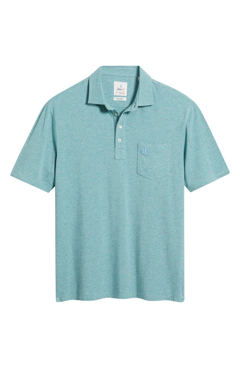 johnnie-O Heathered Original 2.0 Pocket Polo, Alternate, color, Mako