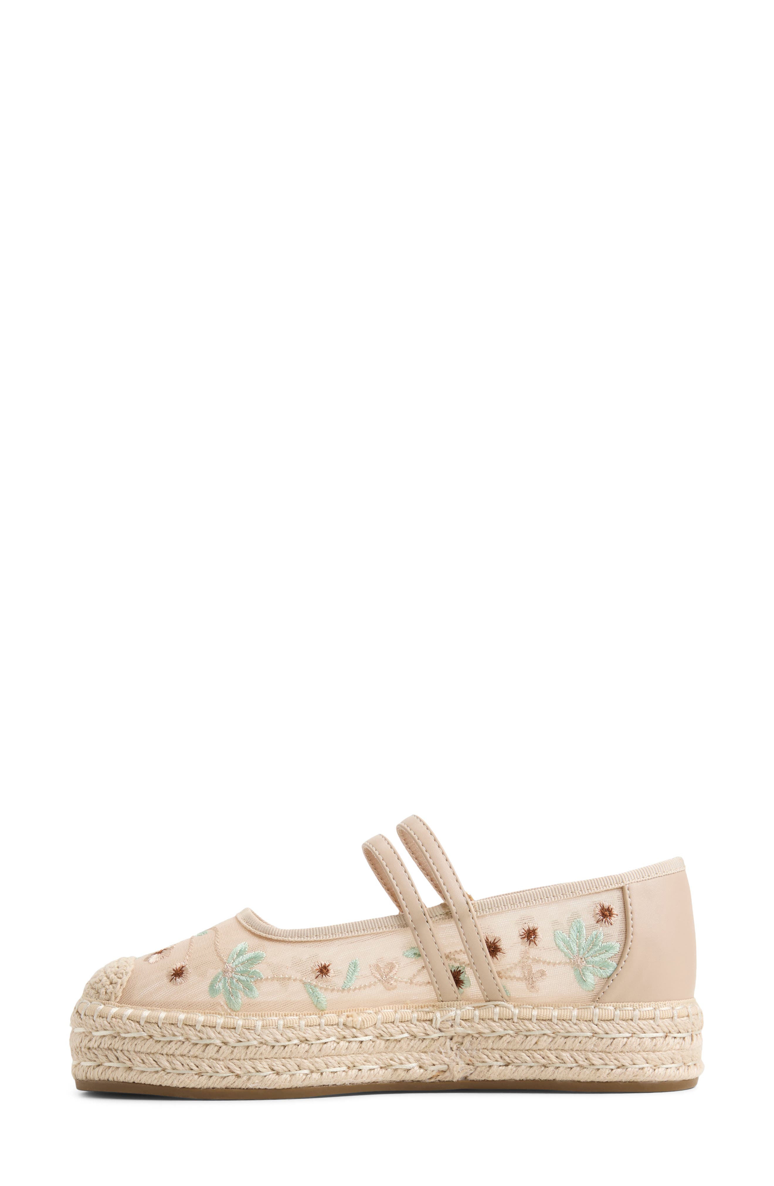 Call It Spring By Aldo Daffney Platform Mary Jane Flat, Alternate, color, Beige