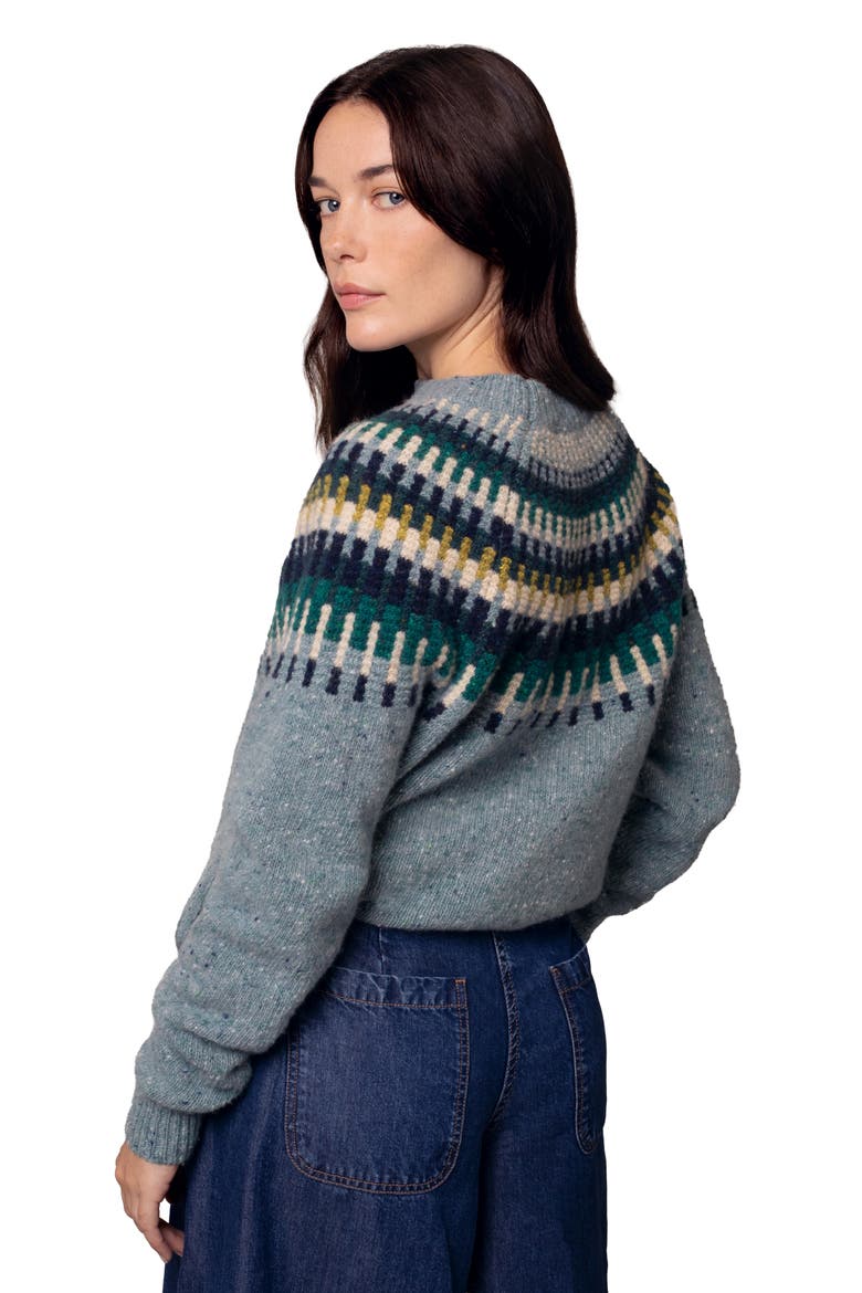 Stitch Yoke Sweater, Alternate, color, Skylight