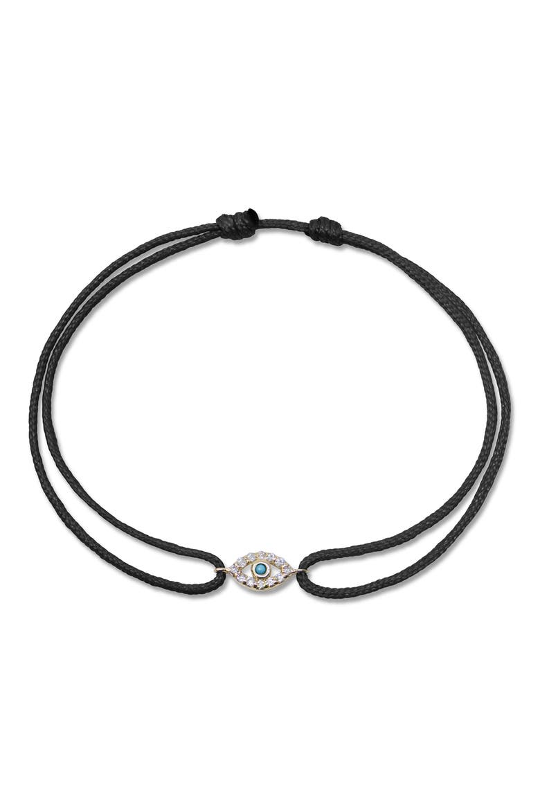 Mini Pendant Bracelet, Main, color, BLACK