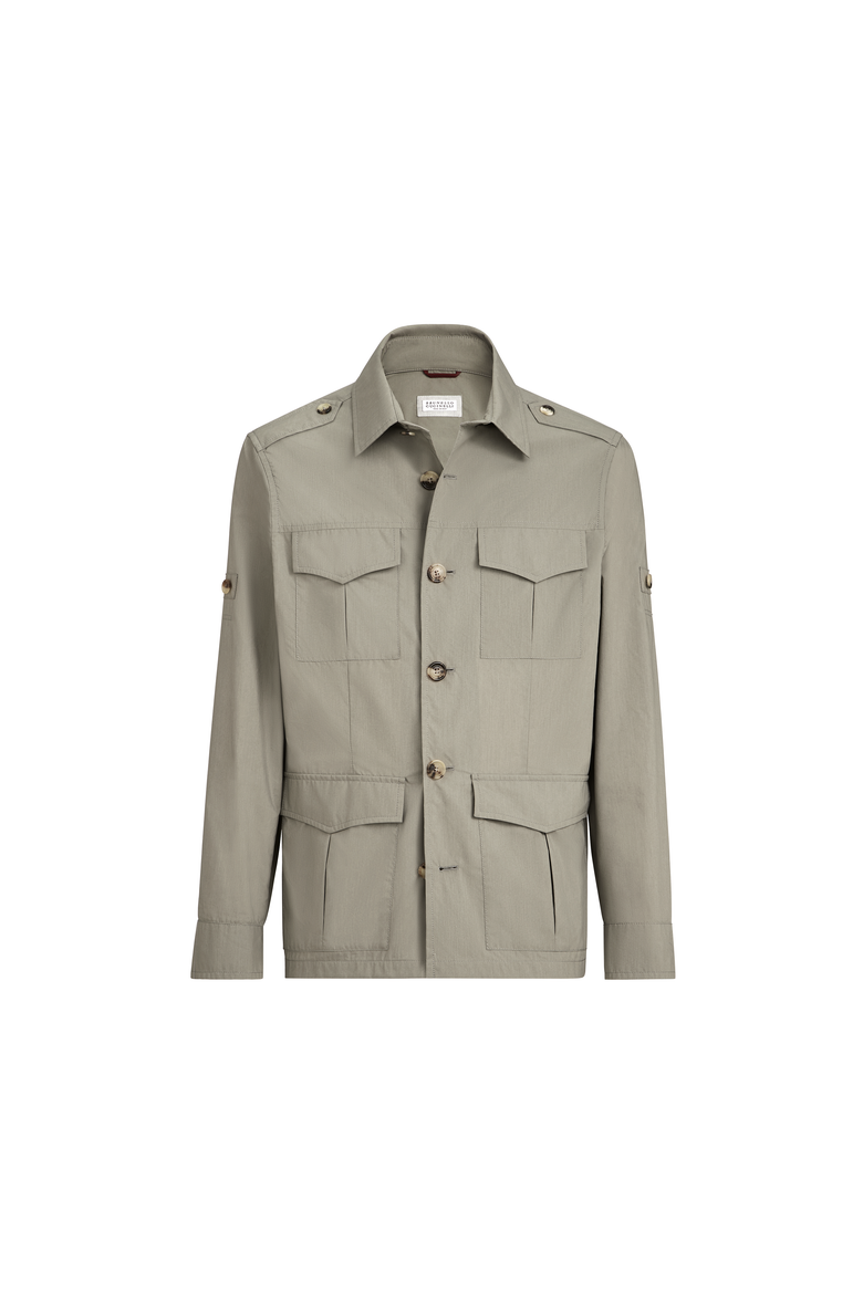 Water-resistant safari jacket, Alternate, color, Khaki