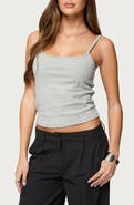 EDIKTED Deanna Stretch Cotton Crop Tank