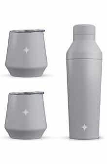 JoyJolt Stainless Steel Cocktail Shaker & Travel Cup Set