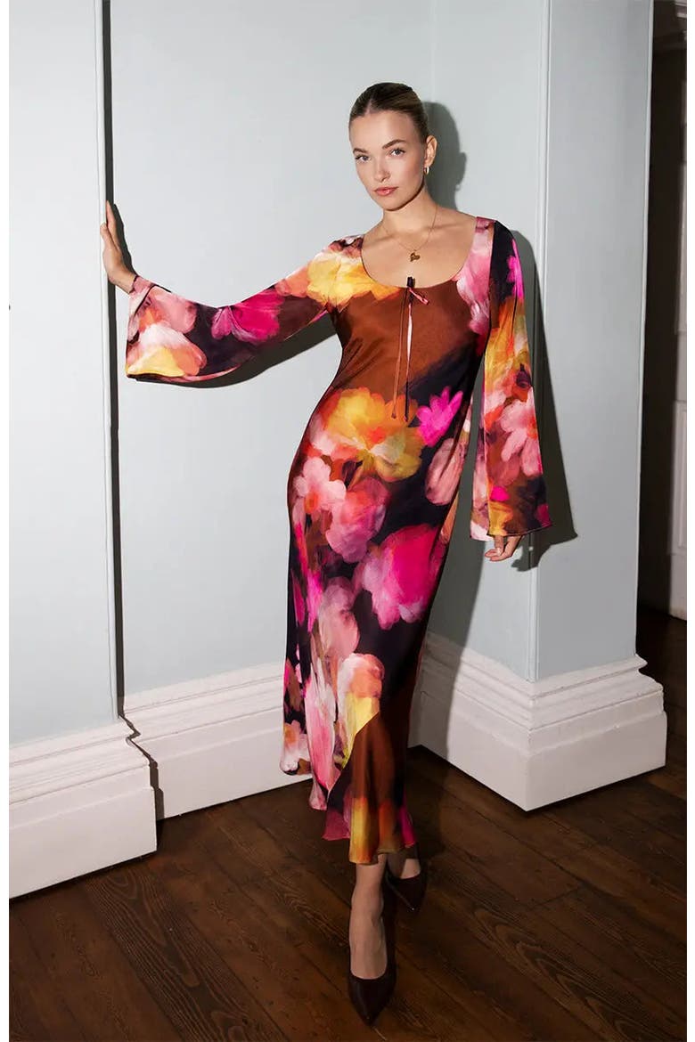 Ashton Long Sleeve Dress, Alternate, color, Floral Print