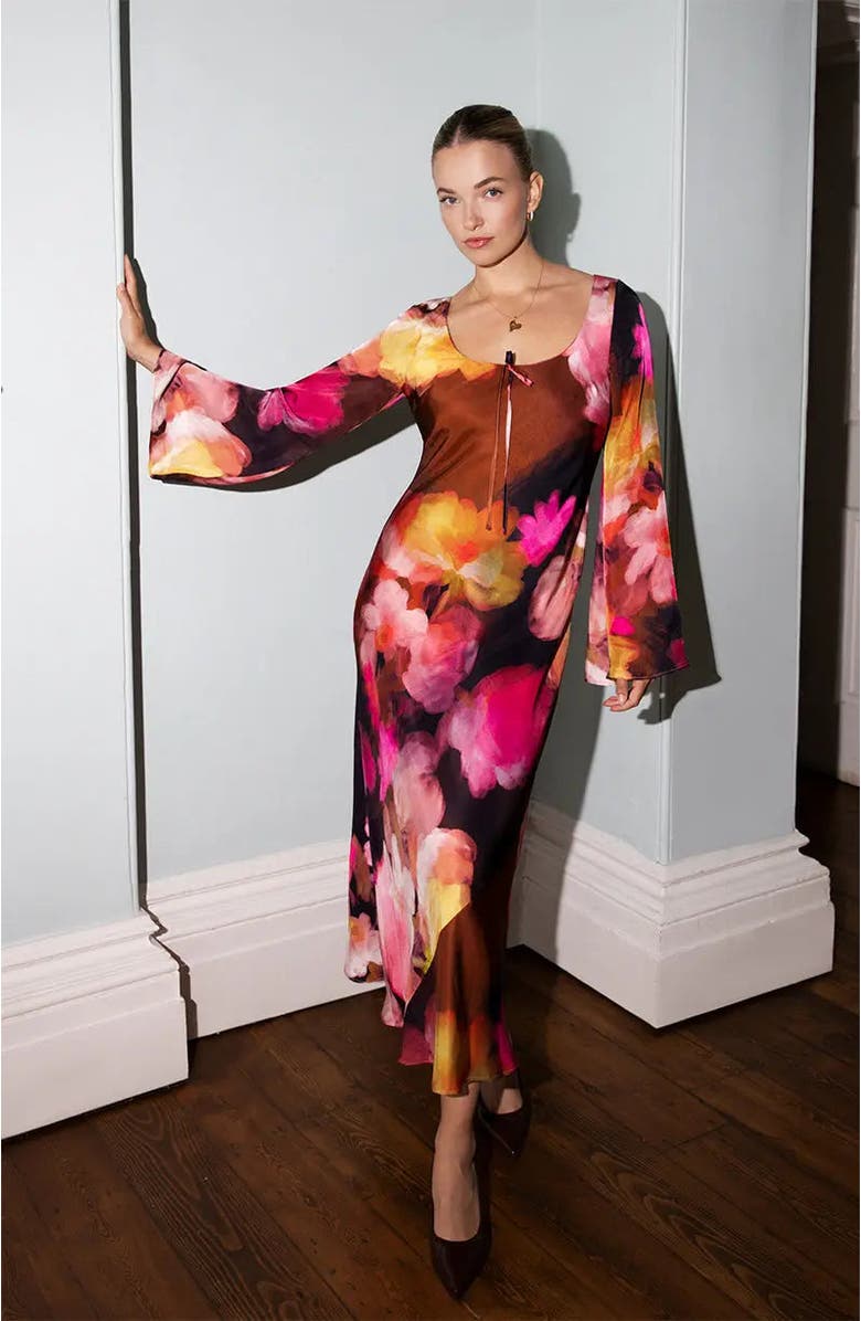 Rewritten Ashton Long Sleeve Dress, Alternate, color, Floral Print