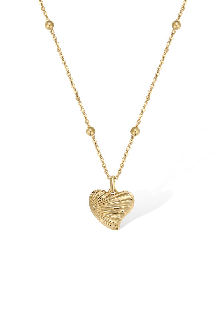 Shell Love Necklace, Alternate, color, Gold