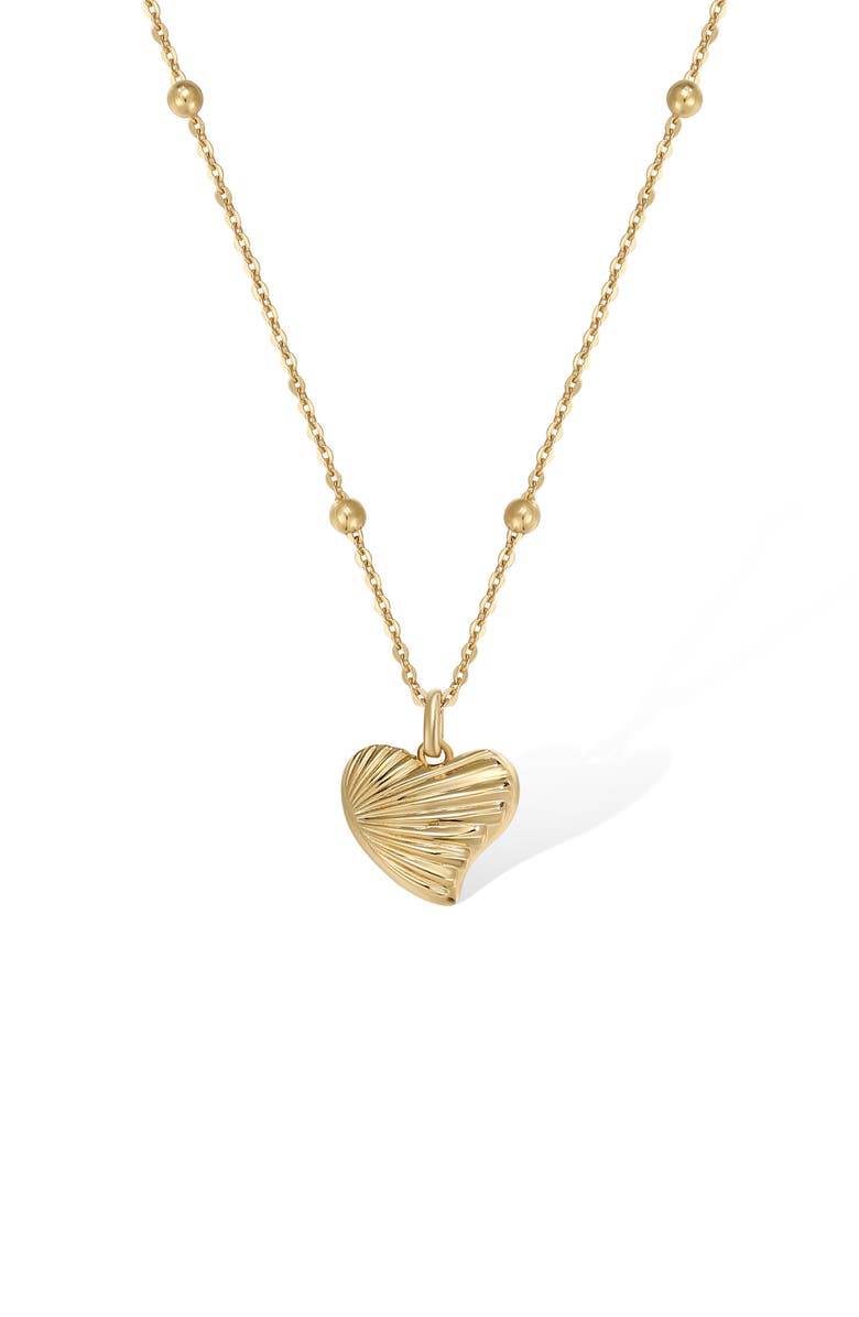 RC RETRO CHIC Shell Love Necklace, Alternate, color, Gold