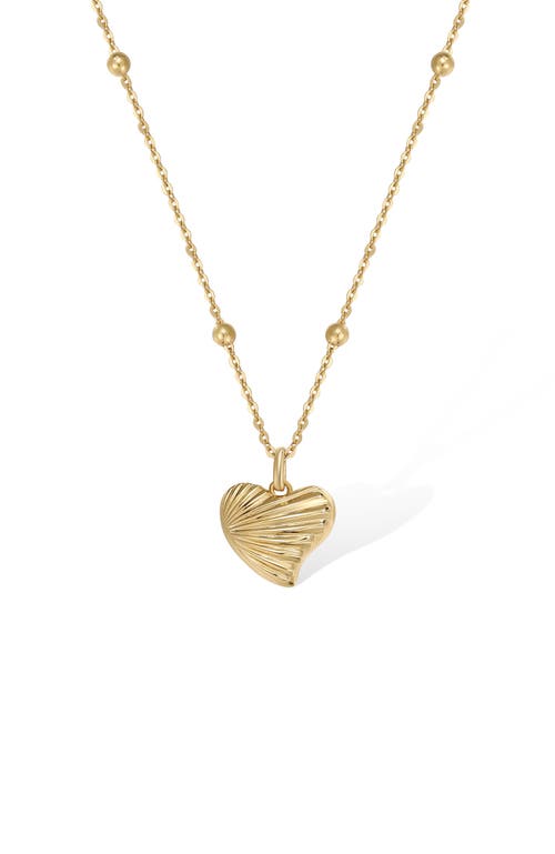 Rc Retro Chic Shell Love Necklace In Gold