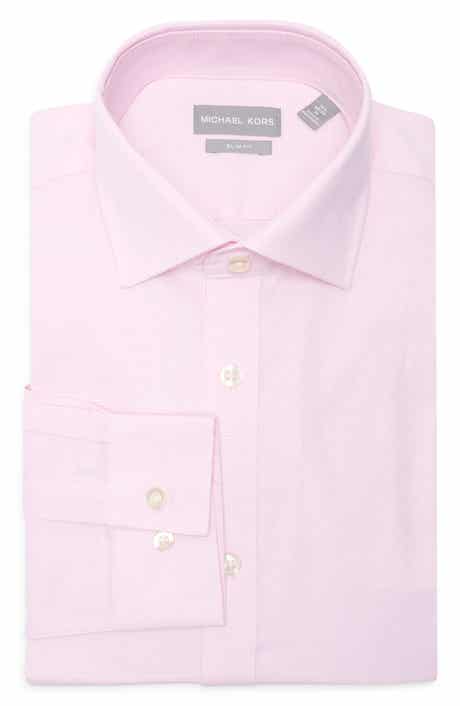 Michael Kors Slim Fit Yarn Dye Dress Shirt