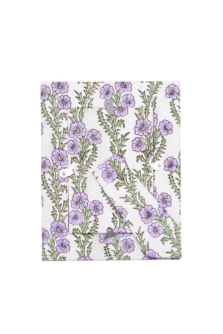 Purple Forget-Me-Not Picture Frame with Oval Opening, 4x6, Alternate, color, Purple
