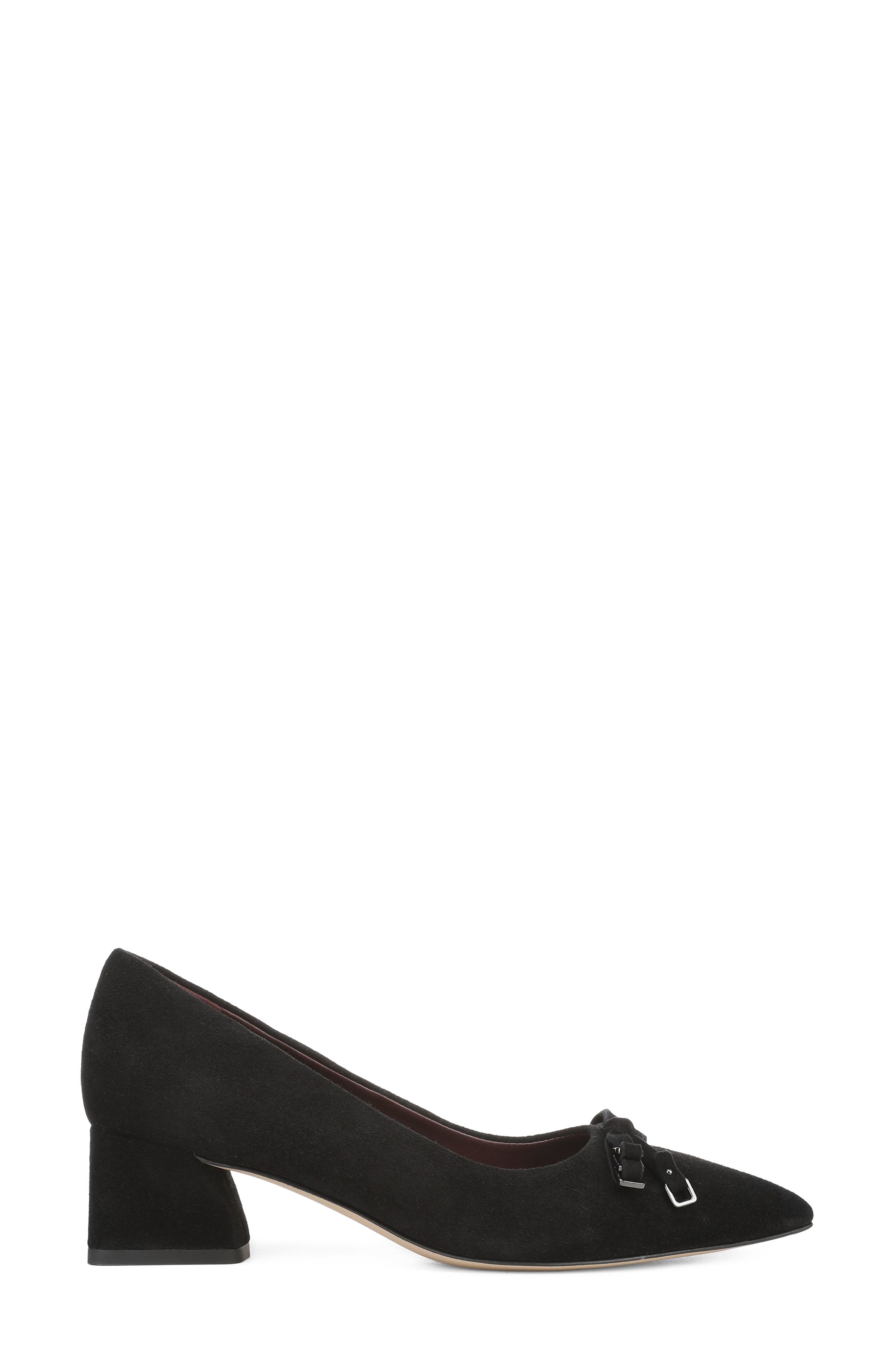 Racer Faux Leather Pump, Alternate, color, BLACK SUEDE