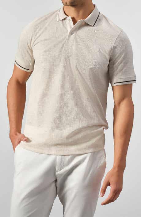 Cotton Blend Knit Polo