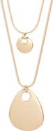 Nordstrom Layered Flat Pendant Necklace