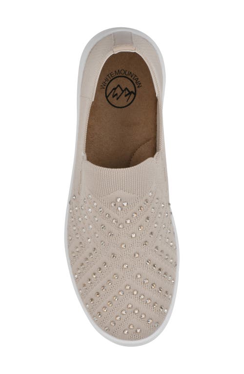 WHITE MOUNTAIN FOOTWEAR WHITE MOUNTAIN FOOTWEAR UPBRING RHINESTONE SLIP-ON 