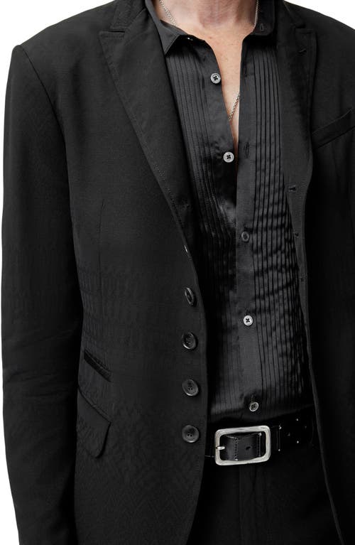John Varvatos Gerry Textured Slim Fit Jacket In Black