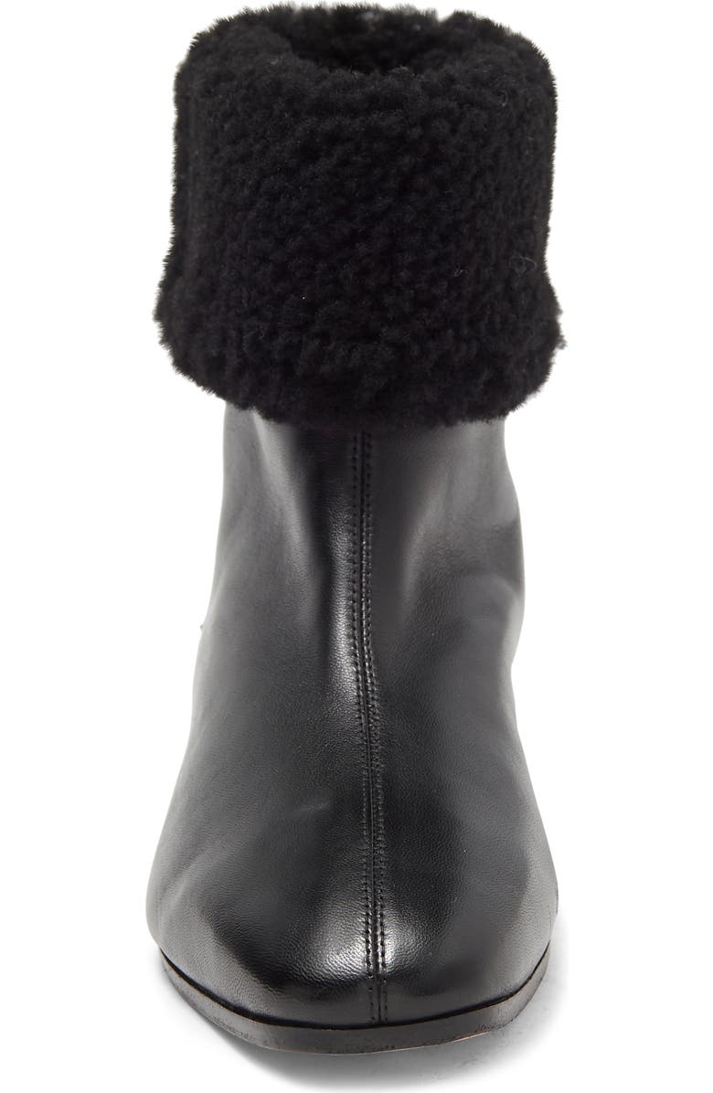 Mansur Gavriel Genuine Shearling Cuff Bootie, Alternate, color,