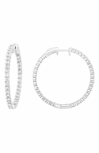Lab Grown Diamond Hoop Earrings