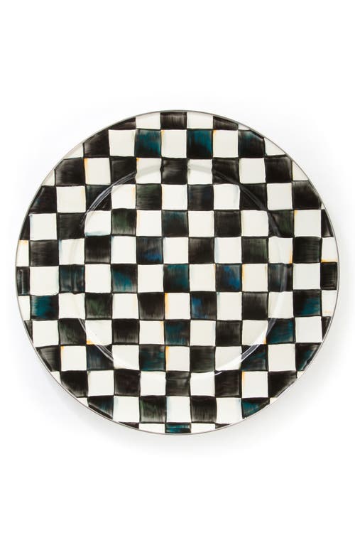 Mackenzie-childs Mackenzie Childs Courtly Check Enamel Serving Plate In Multi