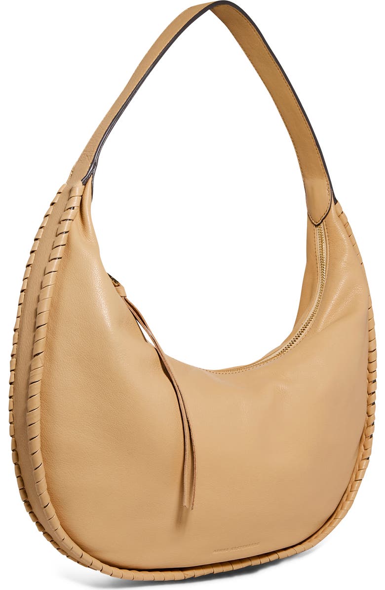 AIMEE The Mercer Leather Hobo Bag, Alternate, color, Camel