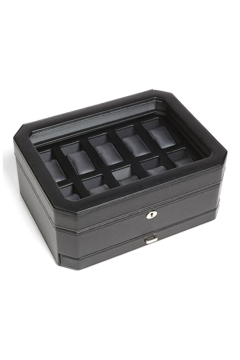 Windsor Watch & Accessory Case, Main, color, BLACK