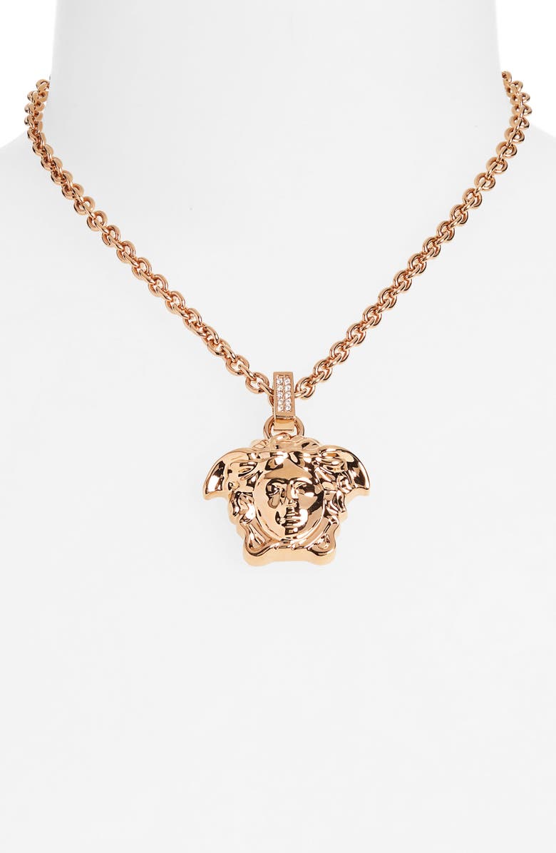 Versace La Medusa Necklace, Alternate, color, 