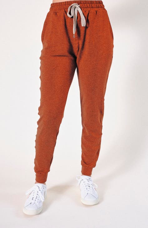 Burnt orange joggers womens sale