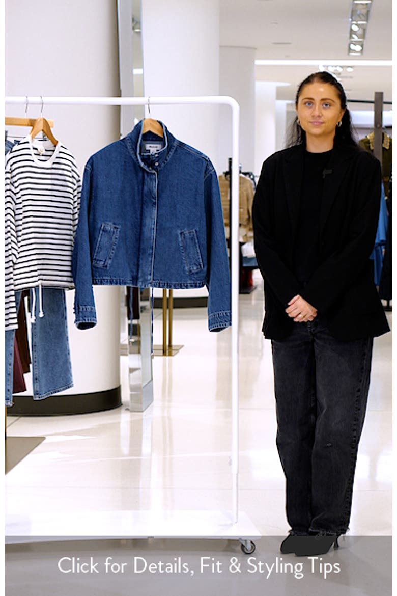 Denim Crop Field Jacket (Women) | Nordstrom