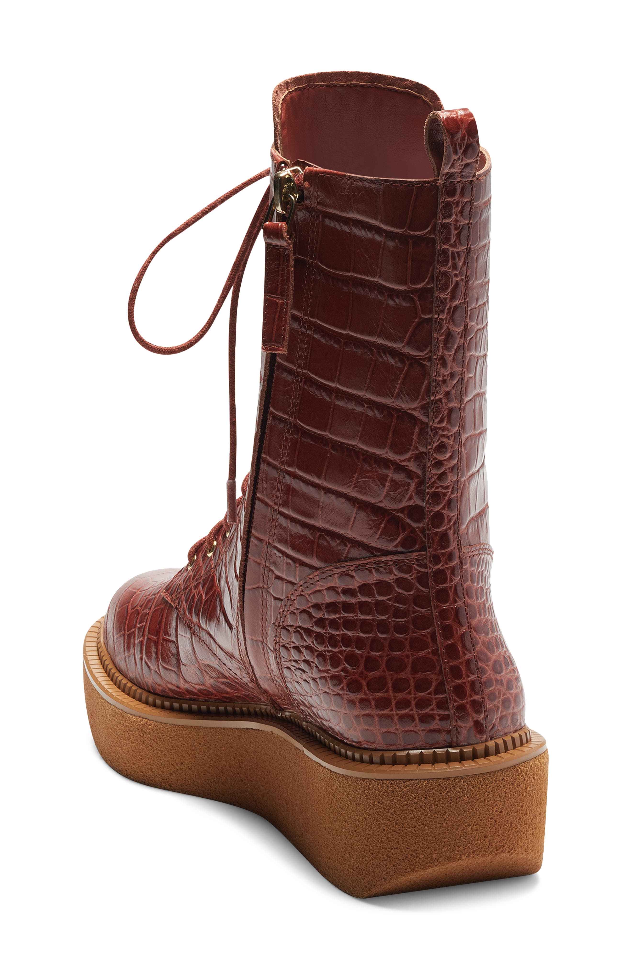 Vince Camuto Niko Lace-Up Platform Bootie, Alternate, color, 