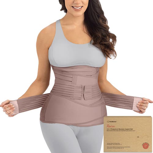 Keababies Revive 3-in-1 Postpartum Recovery Support Belt In Dusty Plum