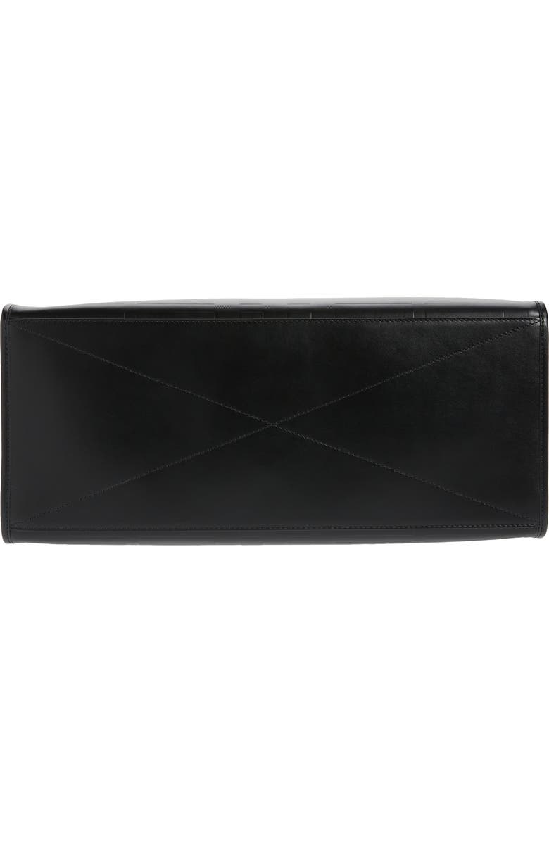 Burberry Denny Embossed Check Leather Tote, Alternate, color,