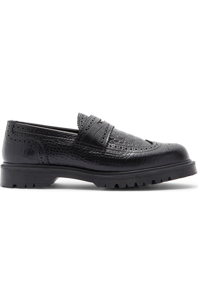 Dr. Martens Penton Brogue Penny Loafer, Alternate, color, Black