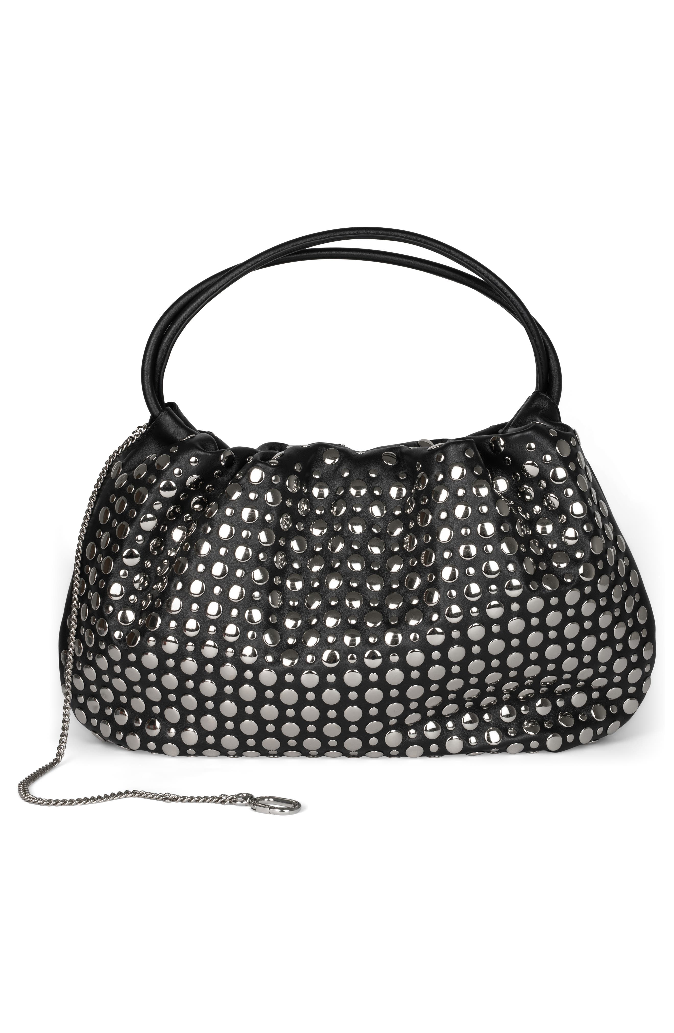 Jeffrey Campbell Brat Leather Shoulder Bag, Alternate, color, 
