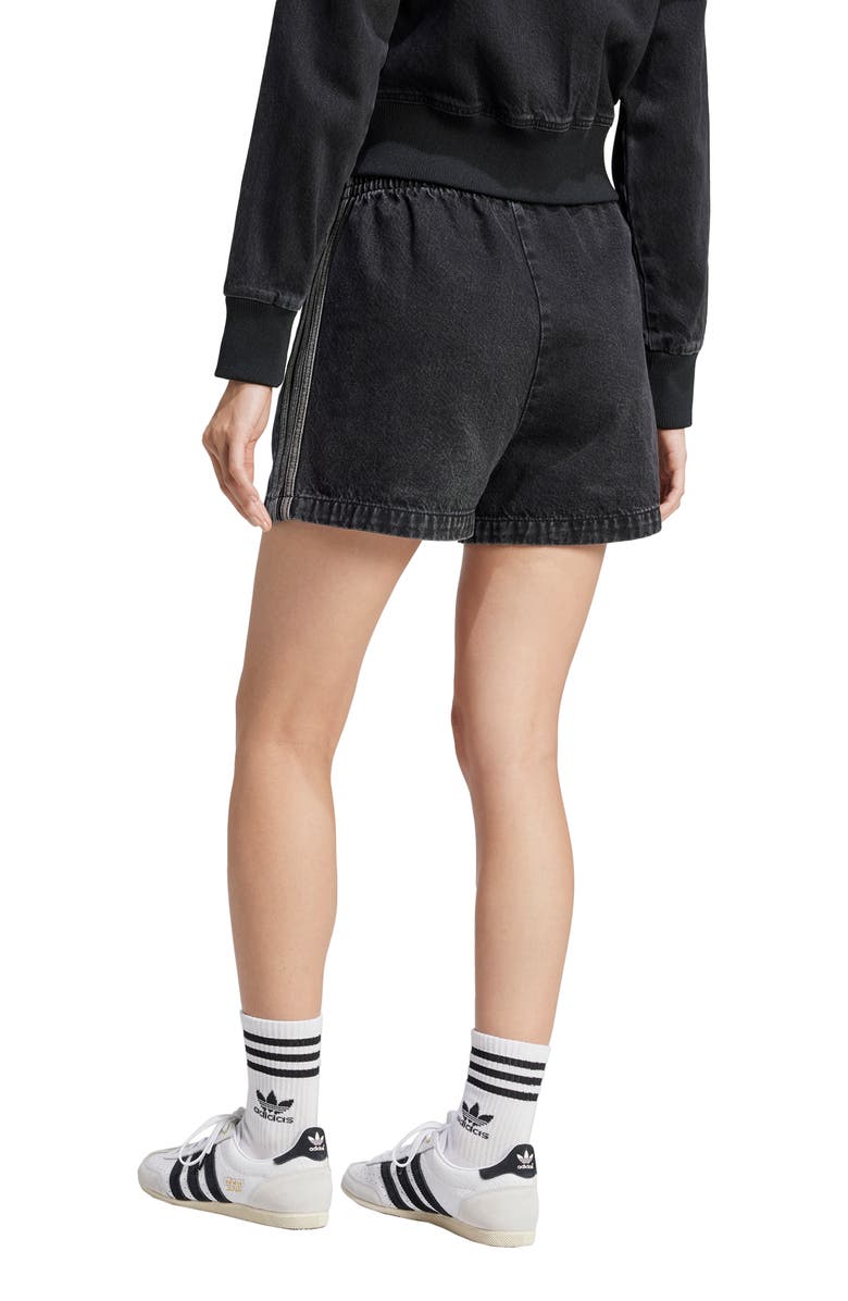 adidas Originals Adicolor Firebird Denim Shorts, Alternate, color, Trublc