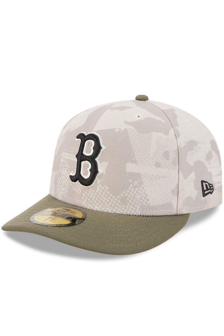 Men's New Era Light Beige/Olive Boston Red Sox 2025 Armed Forces Day 59FIFTY Fitted Hat, Alternate, color, Light Beige