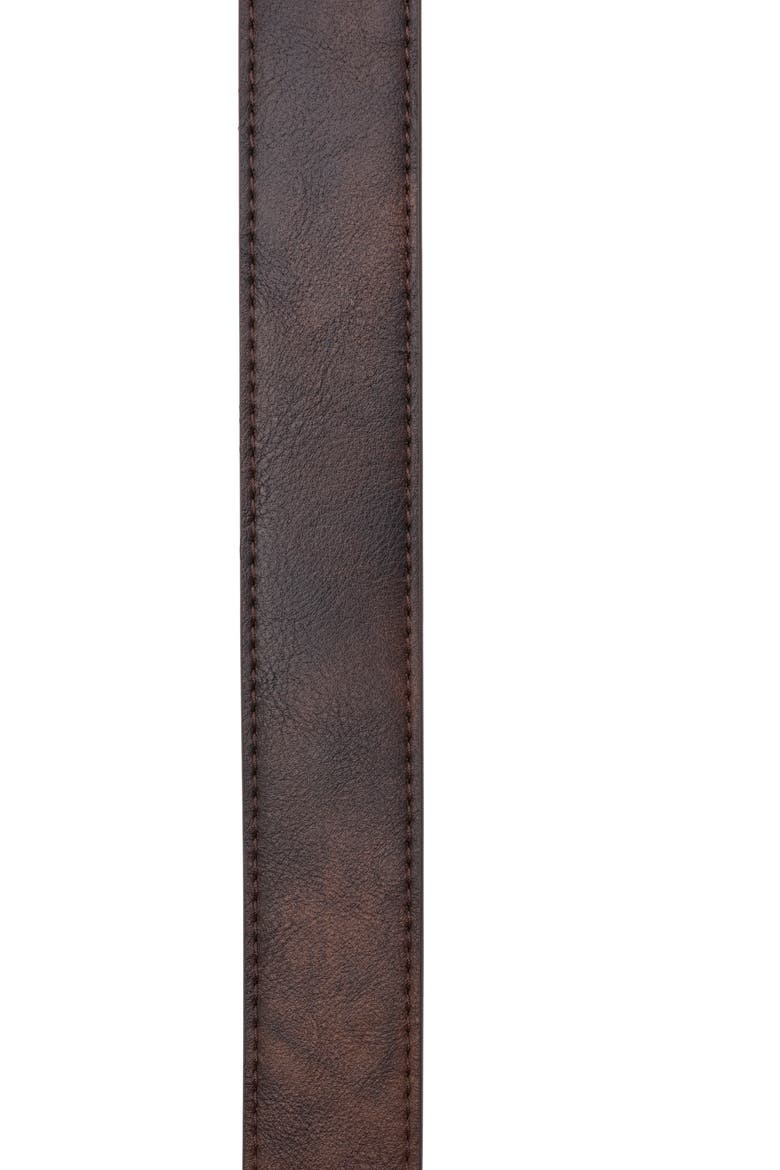 Topstitch Belt, Alternate, color, DARK CHOCOLATE