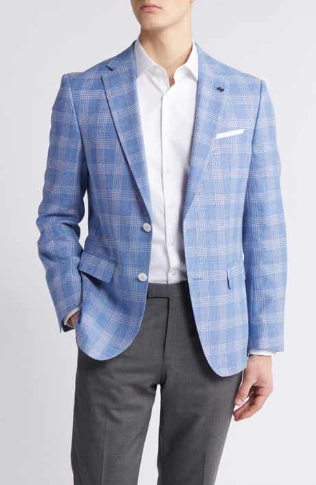 Hutson Check Wool & Cotton Blend Sport Coat