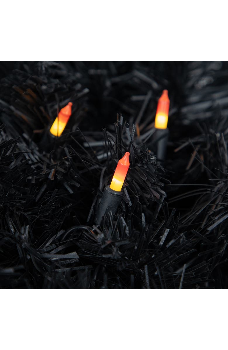 Northlight Candy Corn Mini Halloween Light Set - 9.5' Black Wire - 50ct, Alternate, color, Yellow