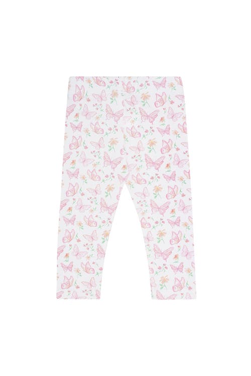 Nellapima Butterflies Tee-leggings Set In Pink