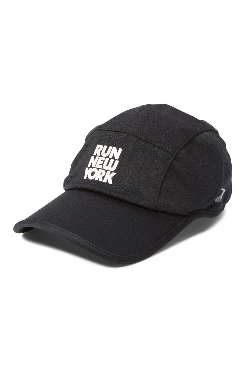 Tempo Performance Running Hat, Main, color, BLACK/ RUN NYC