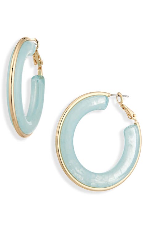 Acrylic Hoop Earrings