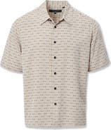 rag & bone Dalton Jacquard Short Sleeve Button-Up Shirt