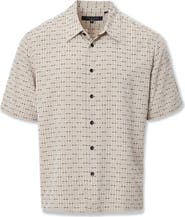 rag & bone Dalton Jacquard Short Sleeve Button-Up Shirt