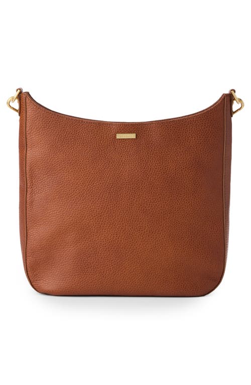 Brahmin Leia Croc Embossed Leather Crossbody Bag