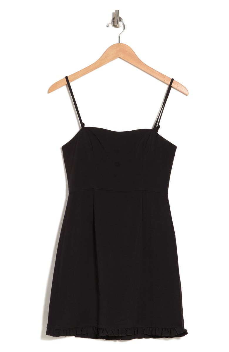 French Connection Whisper Sweetheart Ruffle Minidress, Alternate, color,